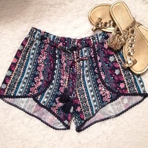 PART OF SALE - Mandala/Floral Print Soft Shorts